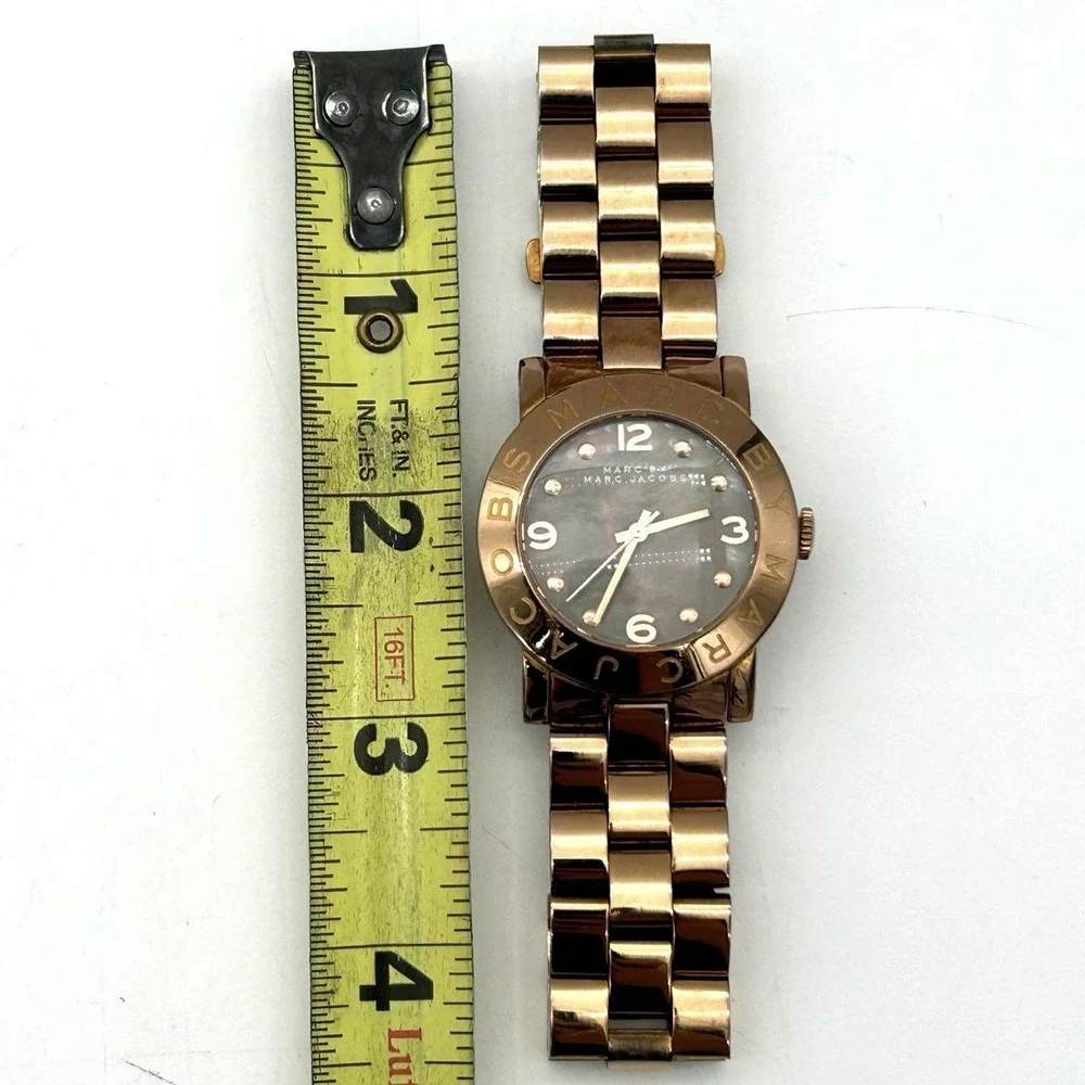 Marc By Marc Jacobs Women's Amy Rose Gold Tone Brown Dial Watch MBM3010 36mm